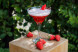 Strawberry whiskey sour