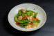 Avocado salad with pear and eel mousse