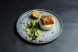 Nobu cod with rice, bok choy, and lime