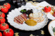 Утиная грудка с куриным паштетом и оливками