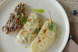 Toasted flat rye bread trio