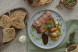 Pork ribs with baked potatoes